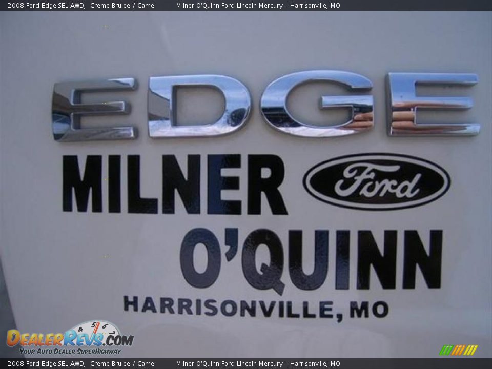2008 Ford Edge SEL AWD Creme Brulee / Camel Photo #26