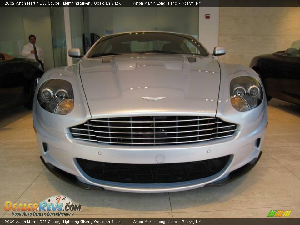 2009 Aston Martin DBS Coupe Lightning Silver / Obsidian Black Photo #2