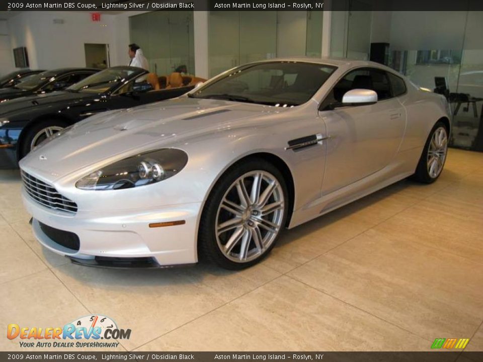 2009 Aston Martin DBS Coupe Lightning Silver / Obsidian Black Photo #3