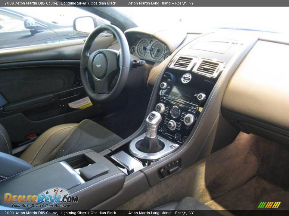 2009 Aston Martin DBS Coupe Lightning Silver / Obsidian Black Photo #6