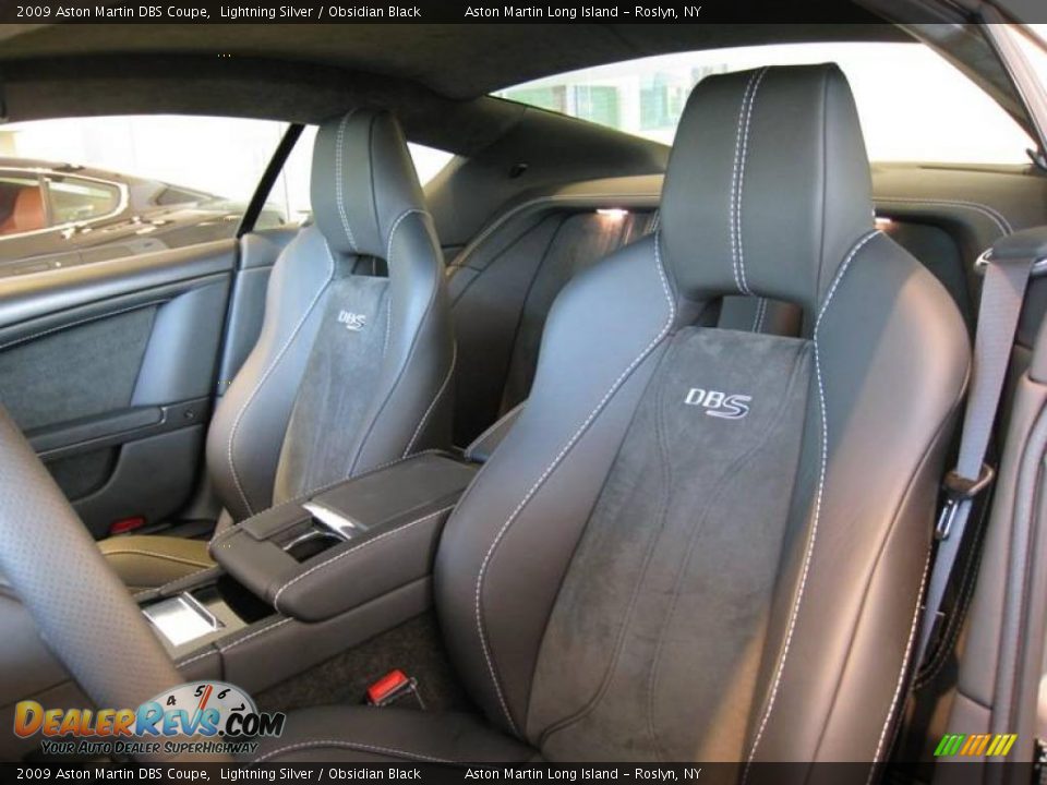 2009 Aston Martin DBS Coupe Lightning Silver / Obsidian Black Photo #7