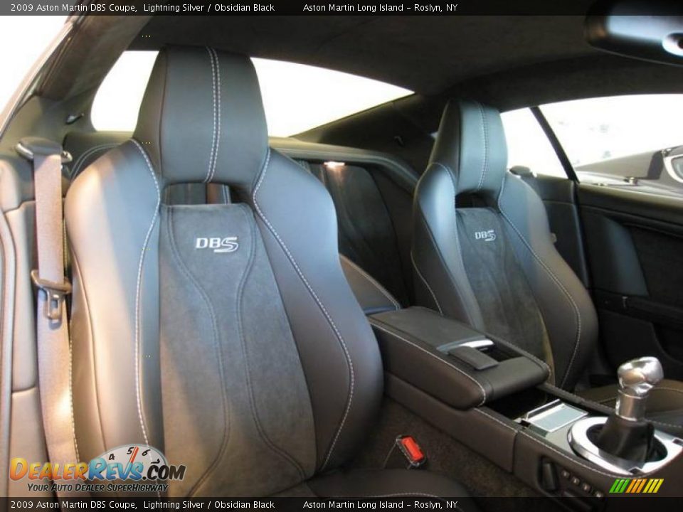 2009 Aston Martin DBS Coupe Lightning Silver / Obsidian Black Photo #8