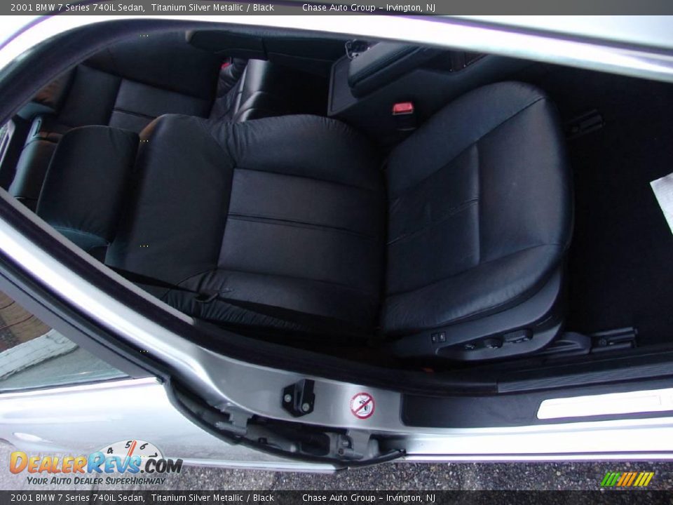 2001 BMW 7 Series 740iL Sedan Titanium Silver Metallic / Black Photo #20