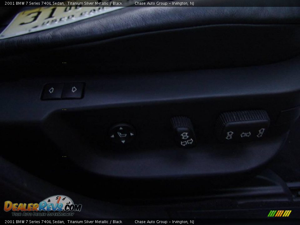 2001 BMW 7 Series 740iL Sedan Titanium Silver Metallic / Black Photo #21