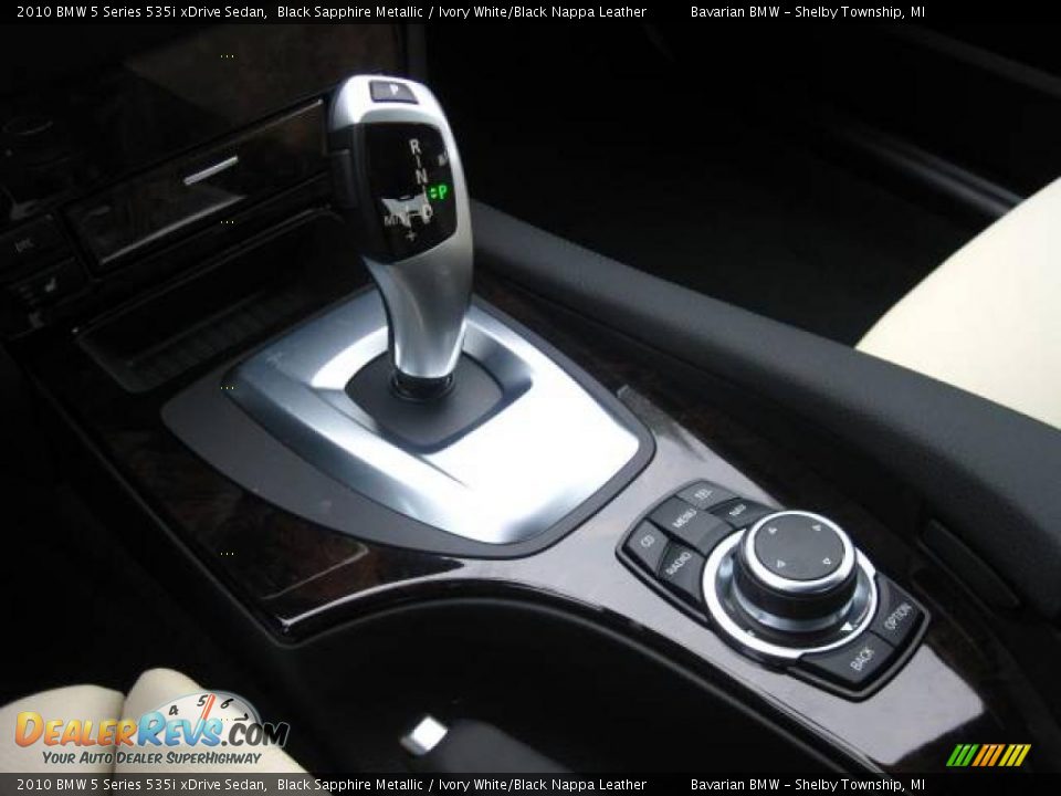 2010 BMW 5 Series 535i xDrive Sedan Black Sapphire Metallic / Ivory White/Black Nappa Leather Photo #14