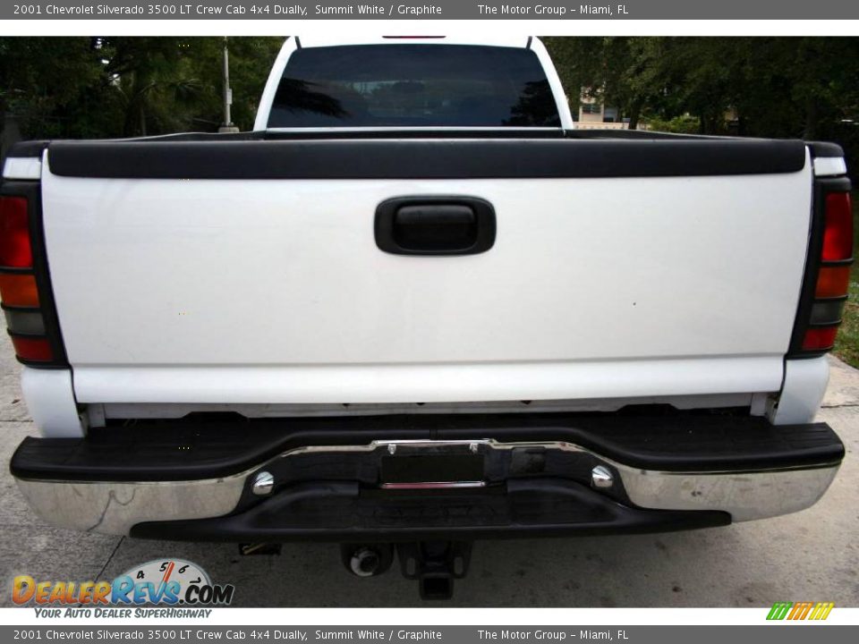 2001 Chevrolet Silverado 3500 LT Crew Cab 4x4 Dually Summit White / Graphite Photo #6