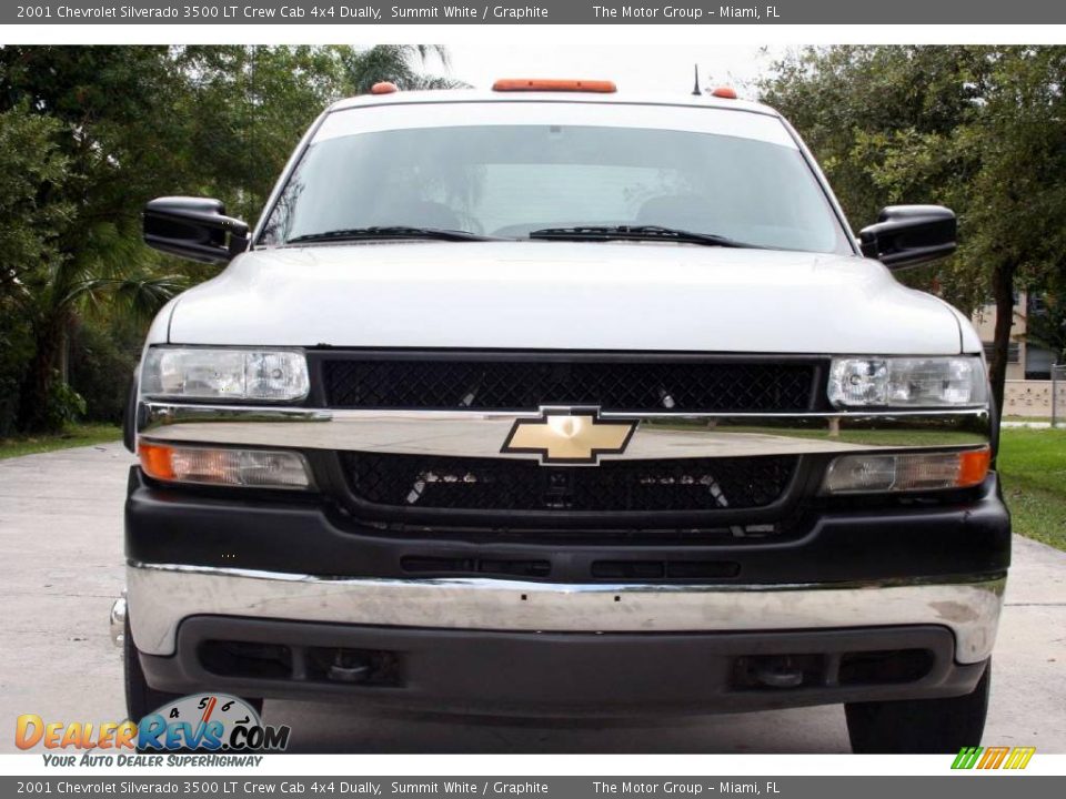 2001 Chevrolet Silverado 3500 LT Crew Cab 4x4 Dually Summit White / Graphite Photo #11