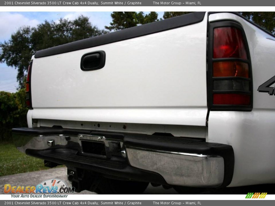 2001 Chevrolet Silverado 3500 LT Crew Cab 4x4 Dually Summit White / Graphite Photo #20