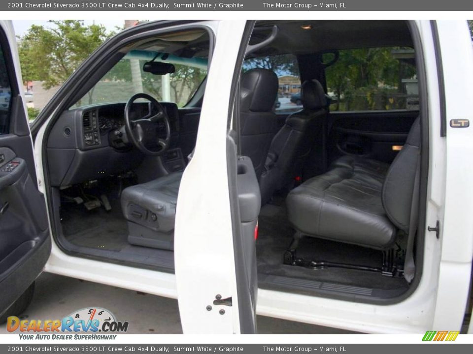 2001 Chevrolet Silverado 3500 LT Crew Cab 4x4 Dually Summit White / Graphite Photo #27