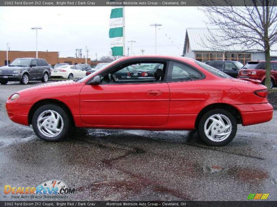 2002 Ford Escort ZX2 Coupe Bright Red / Dark Gray Photo #2