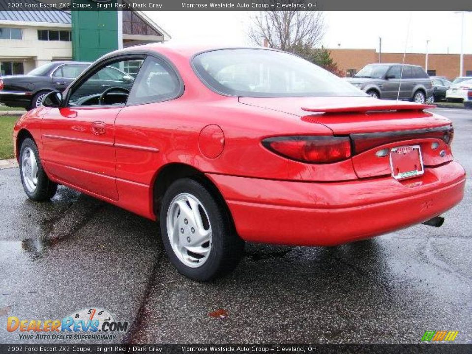 2002 Ford Escort ZX2 Coupe Bright Red / Dark Gray Photo #3