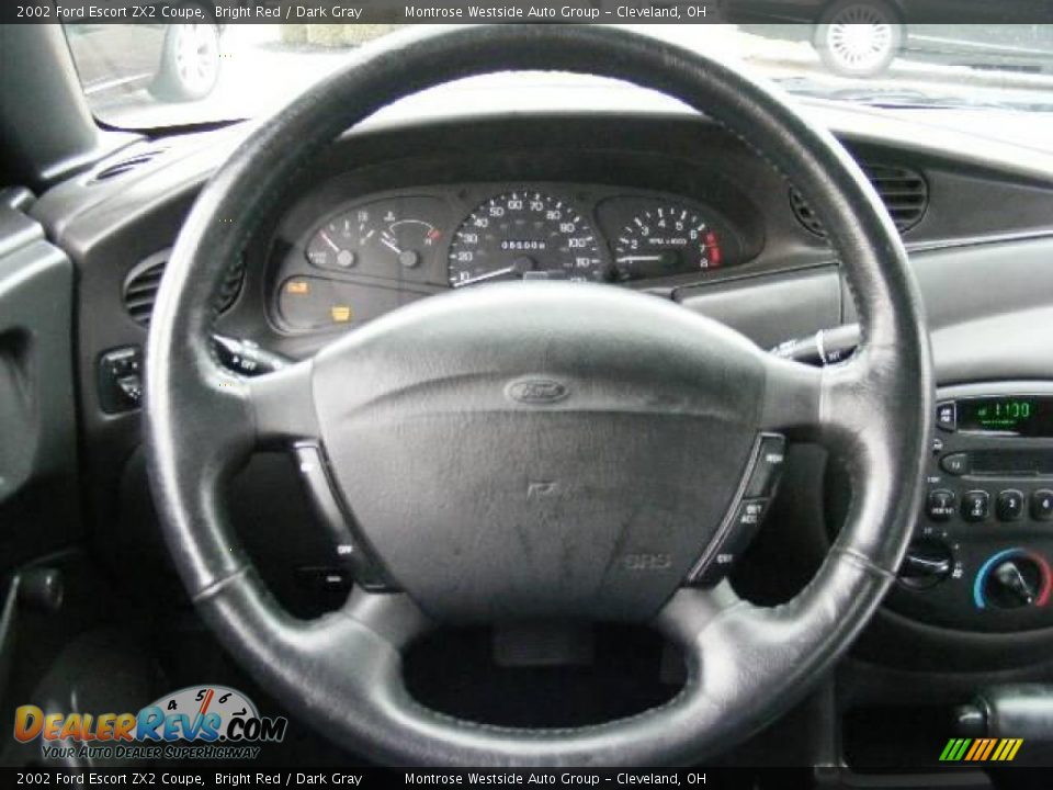 2002 Ford Escort ZX2 Coupe Bright Red / Dark Gray Photo #16