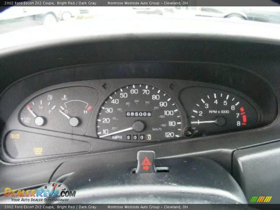 2002 Ford Escort ZX2 Coupe Bright Red / Dark Gray Photo #17