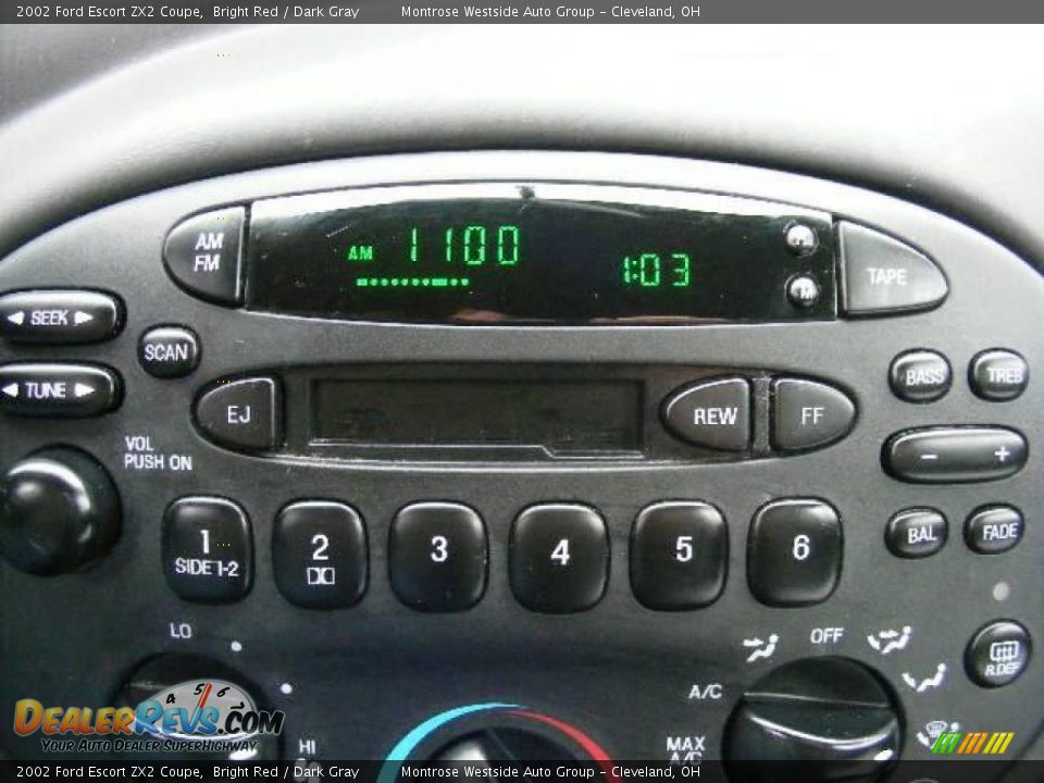 2002 Ford Escort ZX2 Coupe Bright Red / Dark Gray Photo #20