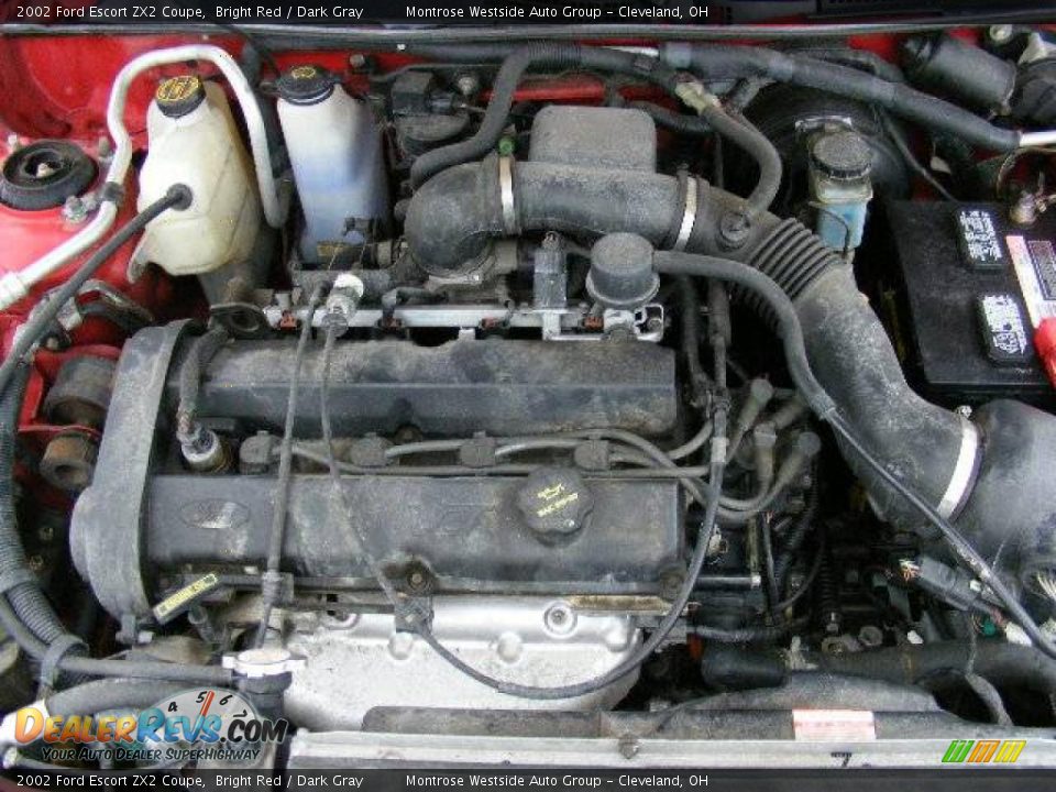 2002 Ford Escort ZX2 Coupe Bright Red / Dark Gray Photo #28