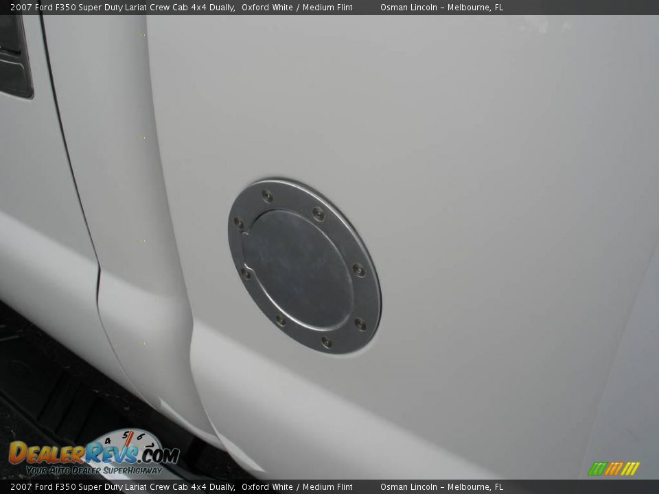 2007 Ford F350 Super Duty Lariat Crew Cab 4x4 Dually Oxford White / Medium Flint Photo #11