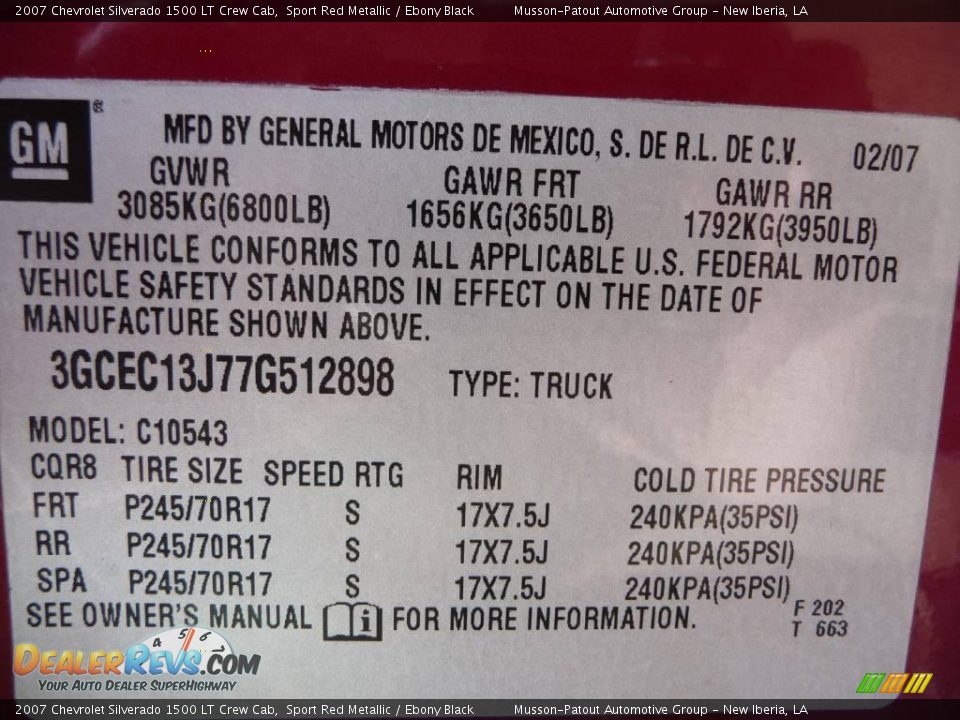 2007 Chevrolet Silverado 1500 LT Crew Cab Sport Red Metallic / Ebony Black Photo #13