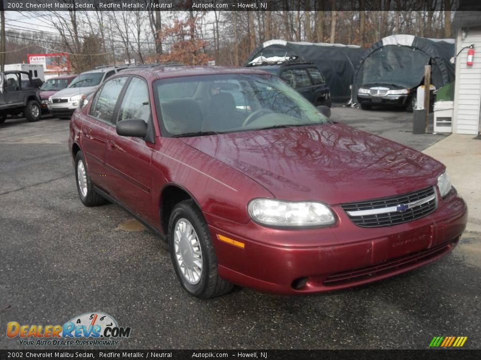 2002 Chevrolet Malibu Sedan Redfire Metallic / Neutral Photo #3
