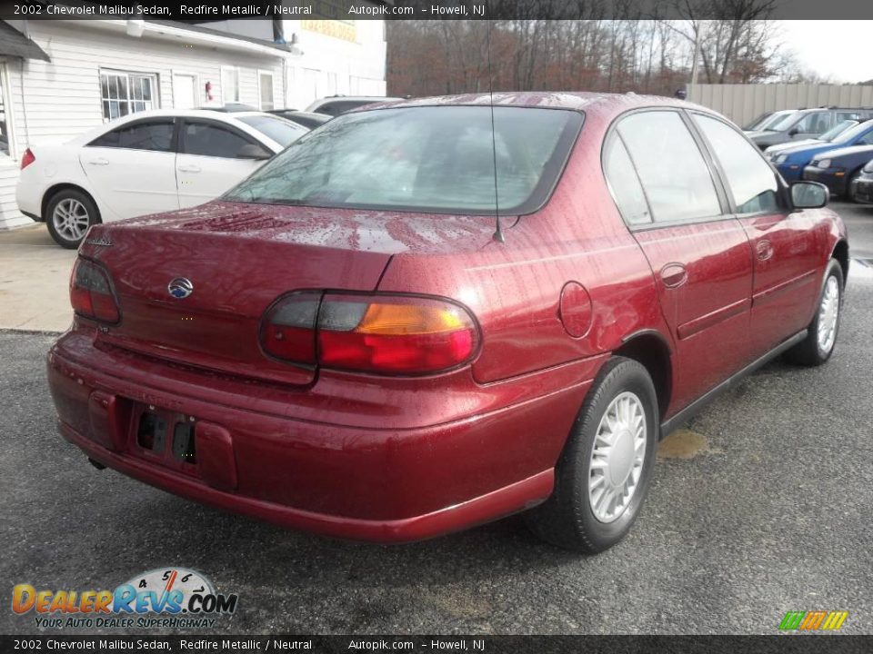 2002 Chevrolet Malibu Sedan Redfire Metallic / Neutral Photo #5