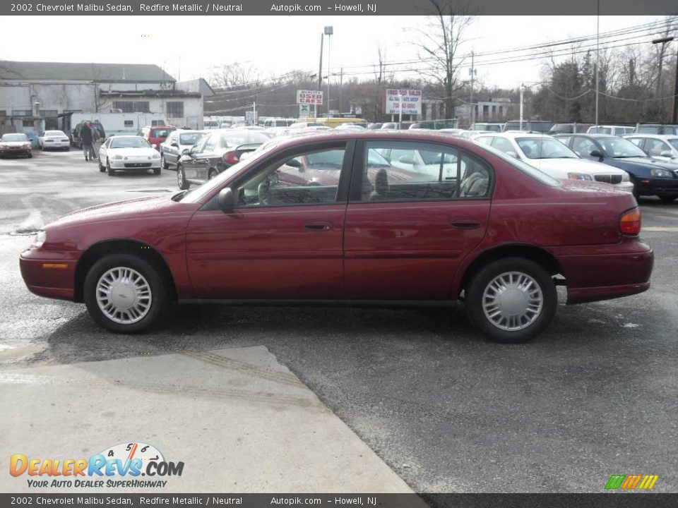 2002 Chevrolet Malibu Sedan Redfire Metallic / Neutral Photo #8
