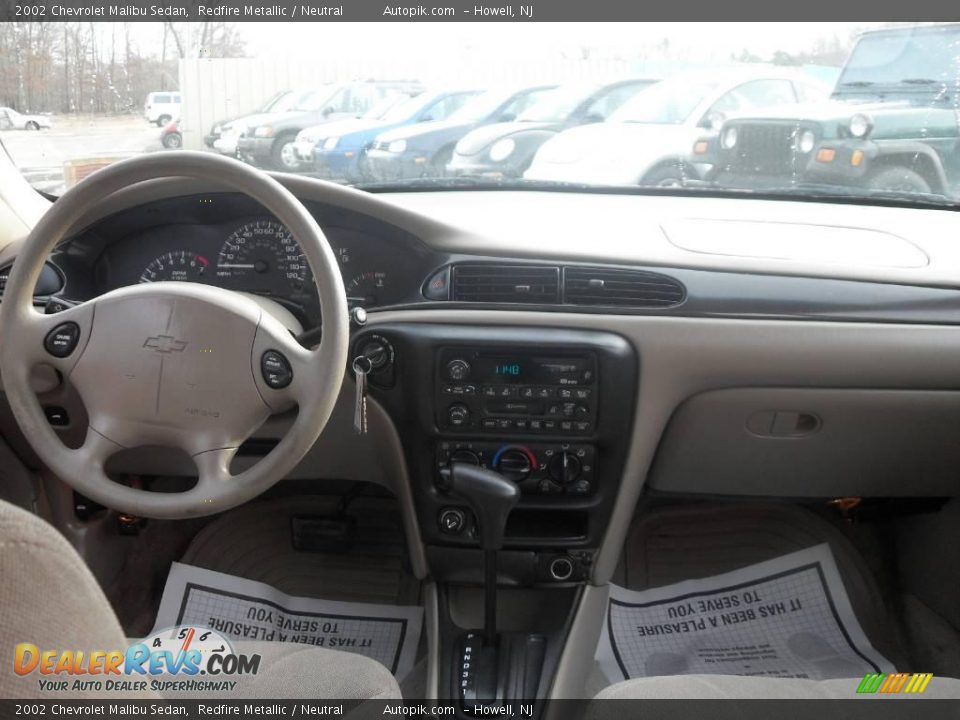 2002 Chevrolet Malibu Sedan Redfire Metallic / Neutral Photo #12