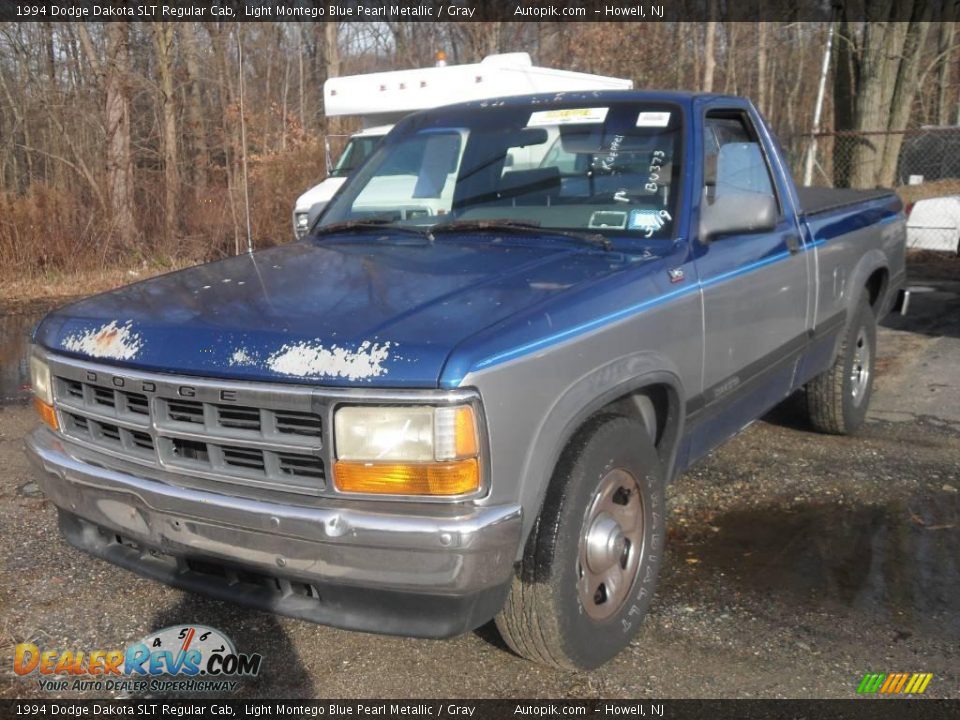 1994 Dodge Dakota SLT Regular Cab Light Montego Blue Pearl Metallic / Gray Photo #3