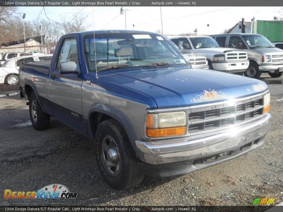 1994 Dodge Dakota SLT Regular Cab Light Montego Blue Pearl Metallic / Gray Photo #4