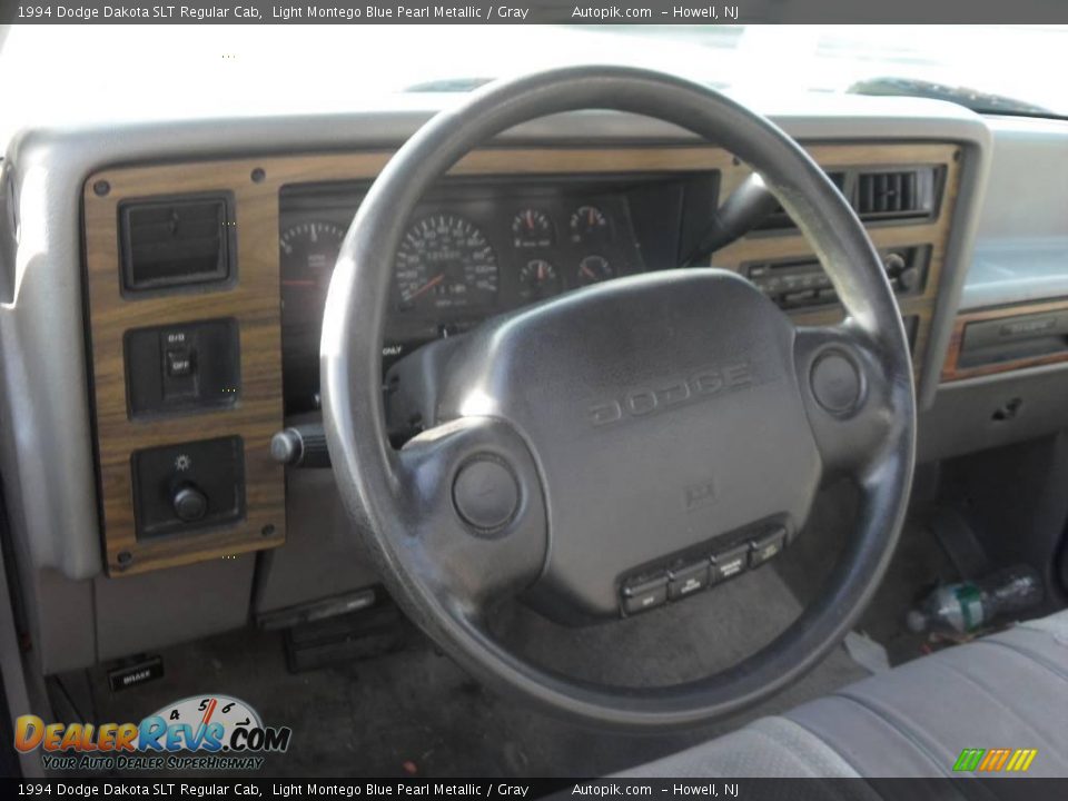 1994 Dodge Dakota SLT Regular Cab Light Montego Blue Pearl Metallic / Gray Photo #10