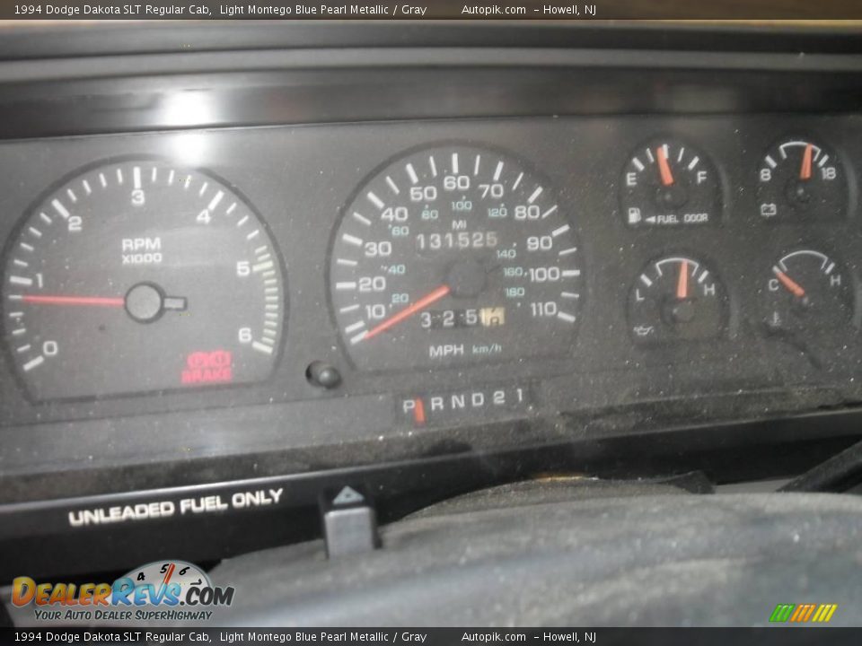 1994 Dodge Dakota SLT Regular Cab Light Montego Blue Pearl Metallic / Gray Photo #11