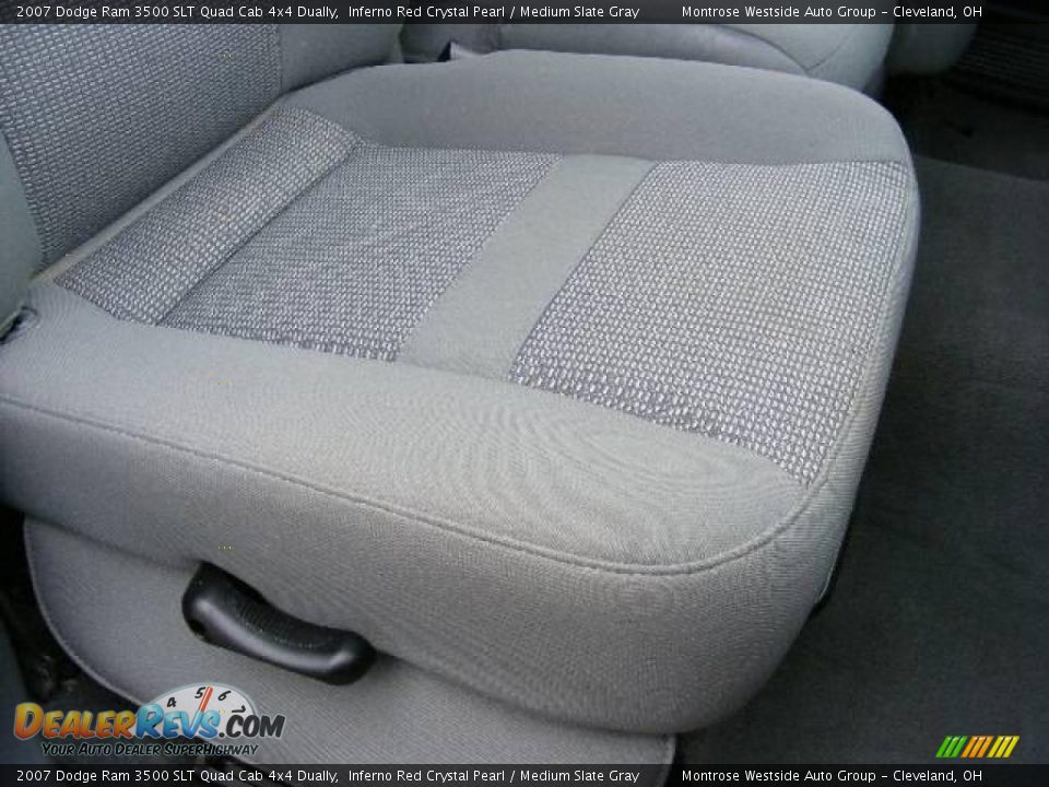 2007 Dodge Ram 3500 SLT Quad Cab 4x4 Dually Inferno Red Crystal Pearl / Medium Slate Gray Photo #14