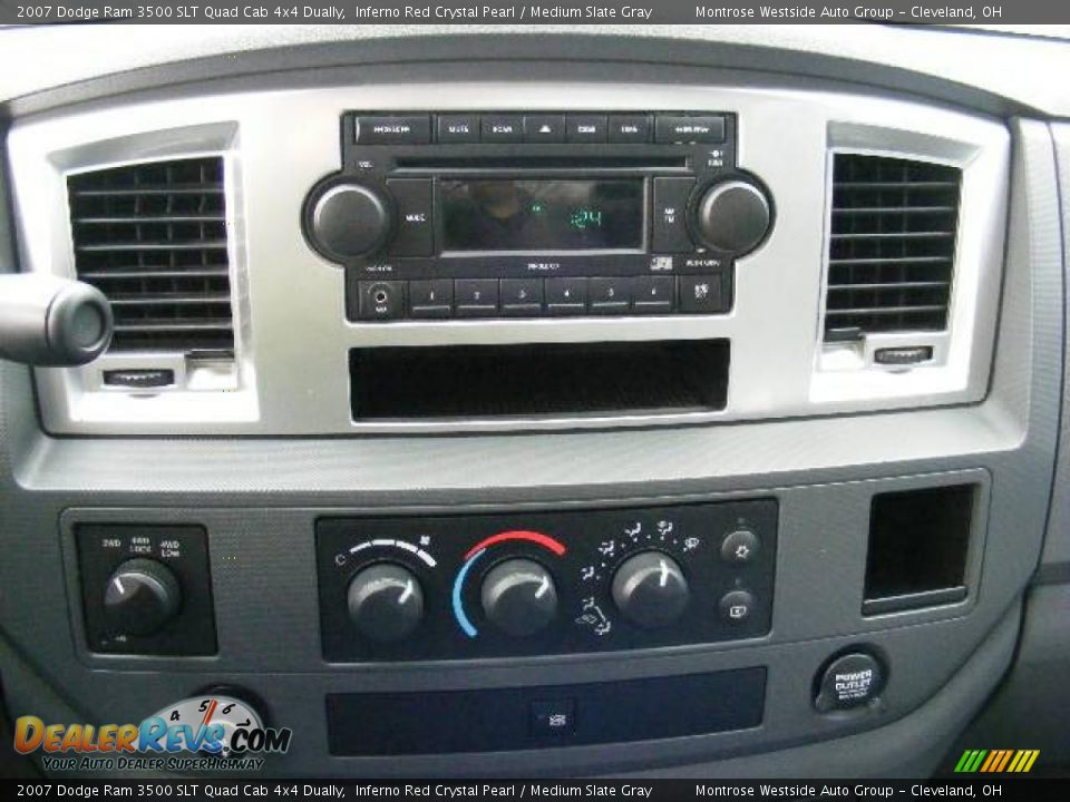 2007 Dodge Ram 3500 SLT Quad Cab 4x4 Dually Inferno Red Crystal Pearl / Medium Slate Gray Photo #19