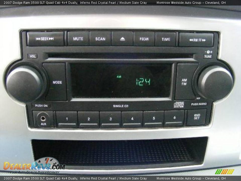 2007 Dodge Ram 3500 SLT Quad Cab 4x4 Dually Inferno Red Crystal Pearl / Medium Slate Gray Photo #20