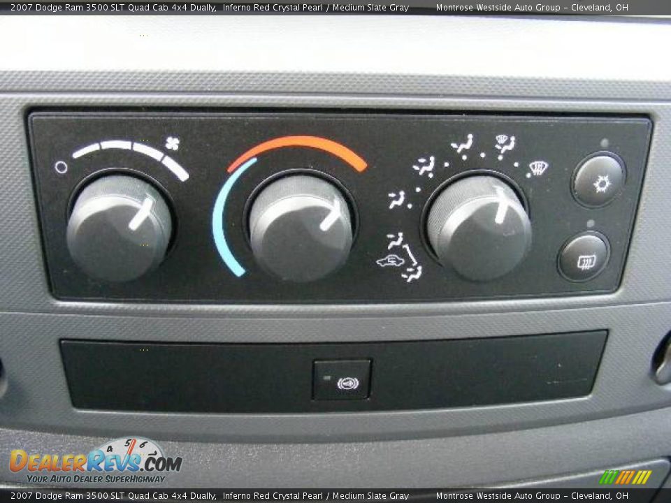 2007 Dodge Ram 3500 SLT Quad Cab 4x4 Dually Inferno Red Crystal Pearl / Medium Slate Gray Photo #21