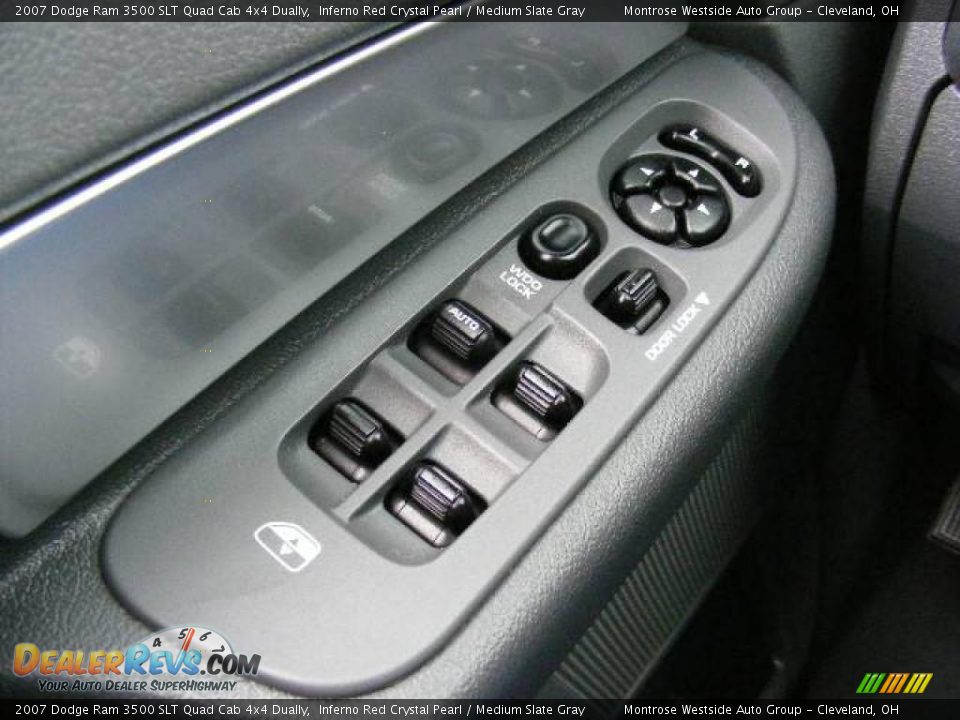 2007 Dodge Ram 3500 SLT Quad Cab 4x4 Dually Inferno Red Crystal Pearl / Medium Slate Gray Photo #22