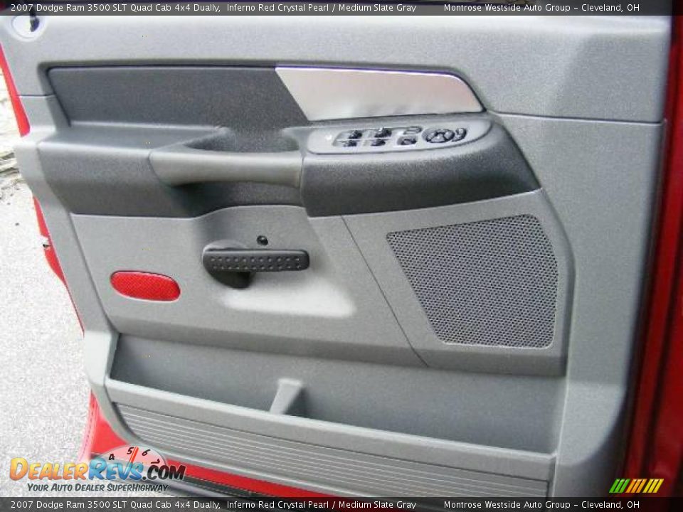 2007 Dodge Ram 3500 SLT Quad Cab 4x4 Dually Inferno Red Crystal Pearl / Medium Slate Gray Photo #23