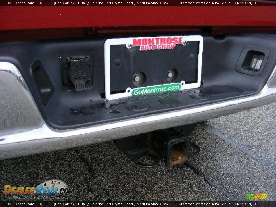 2007 Dodge Ram 3500 SLT Quad Cab 4x4 Dually Inferno Red Crystal Pearl / Medium Slate Gray Photo #25