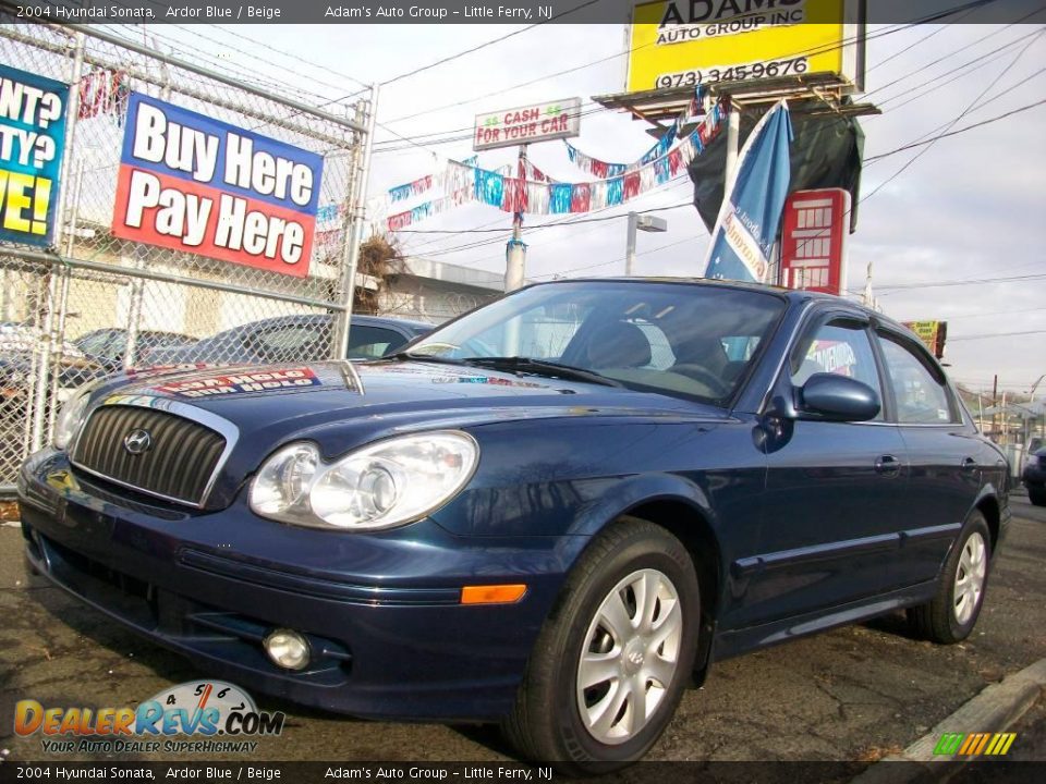 2004 Hyundai Sonata Ardor Blue / Beige Photo #2
