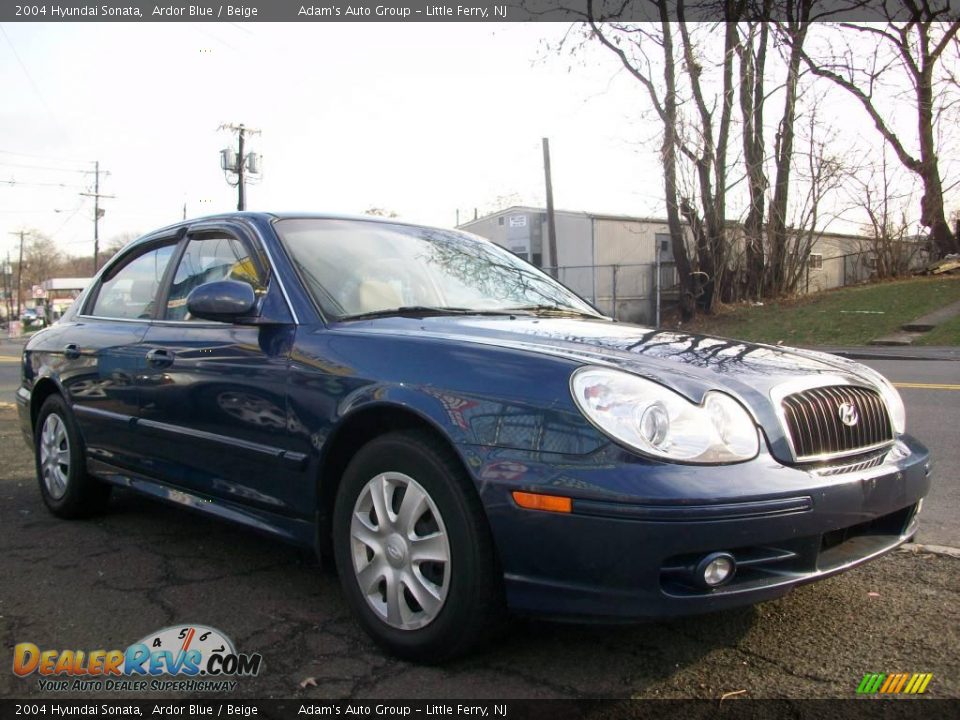 2004 Hyundai Sonata Ardor Blue / Beige Photo #3