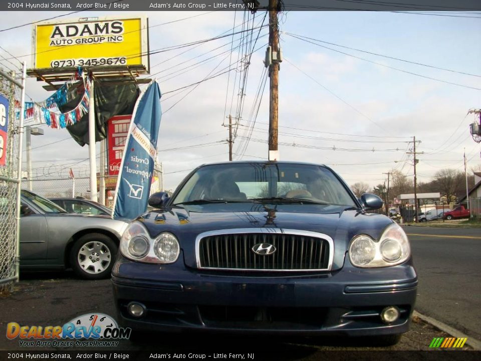 2004 Hyundai Sonata Ardor Blue / Beige Photo #4