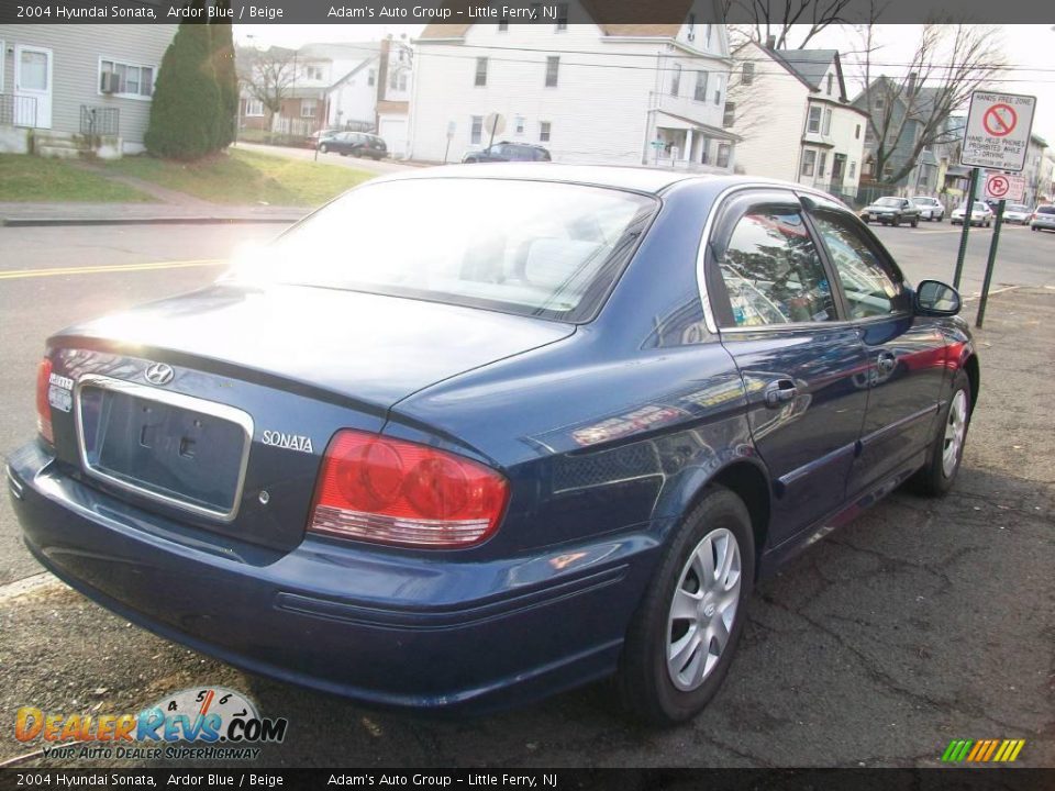 2004 Hyundai Sonata Ardor Blue / Beige Photo #6