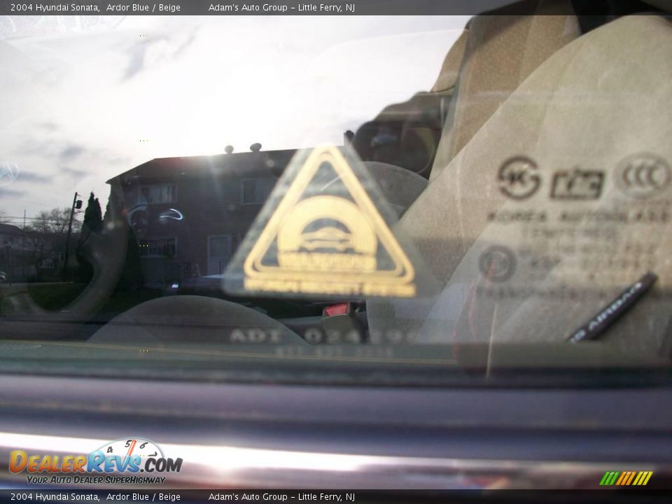 2004 Hyundai Sonata Ardor Blue / Beige Photo #28