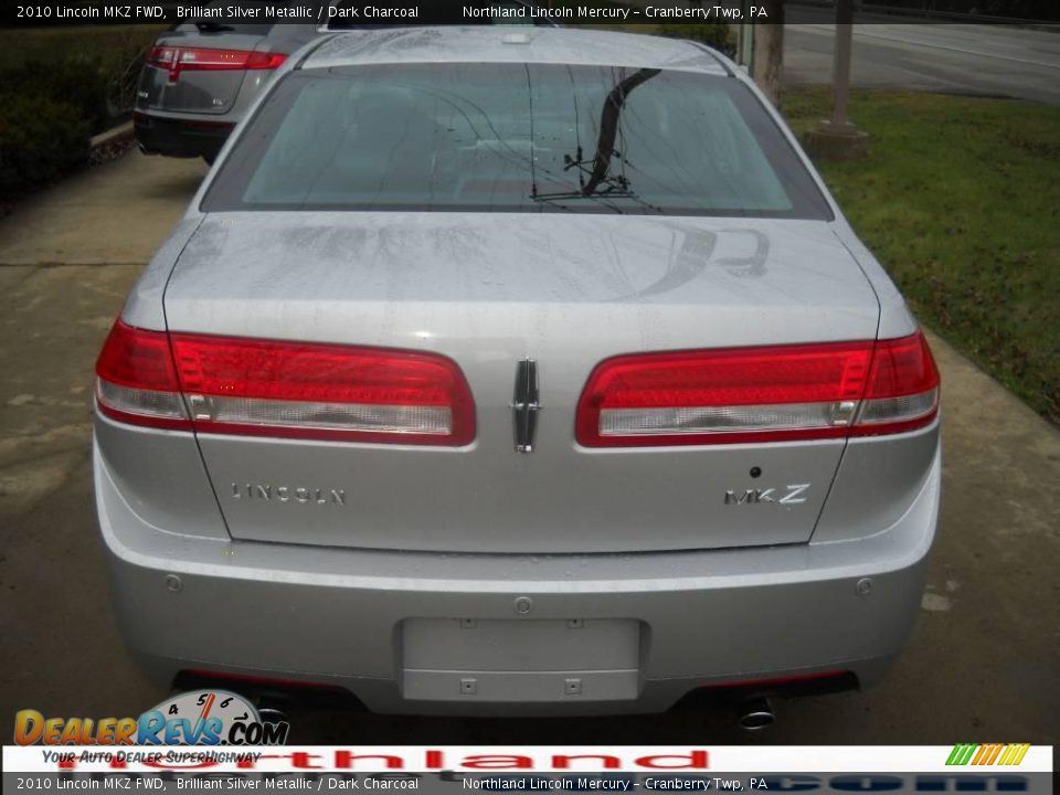 2010 Lincoln MKZ FWD Brilliant Silver Metallic / Dark Charcoal Photo #3