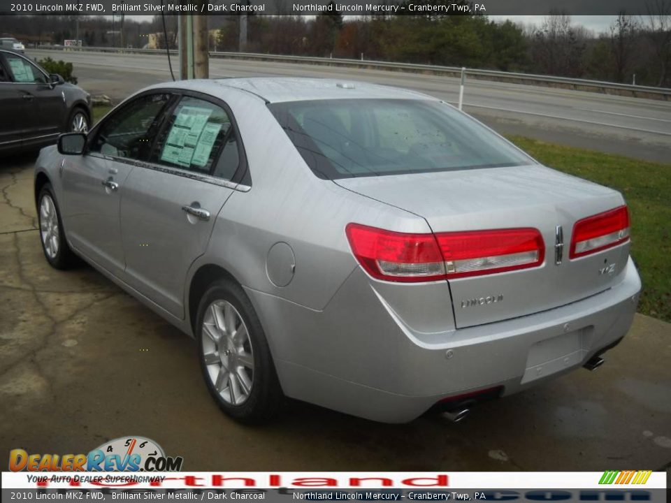 2010 Lincoln MKZ FWD Brilliant Silver Metallic / Dark Charcoal Photo #4