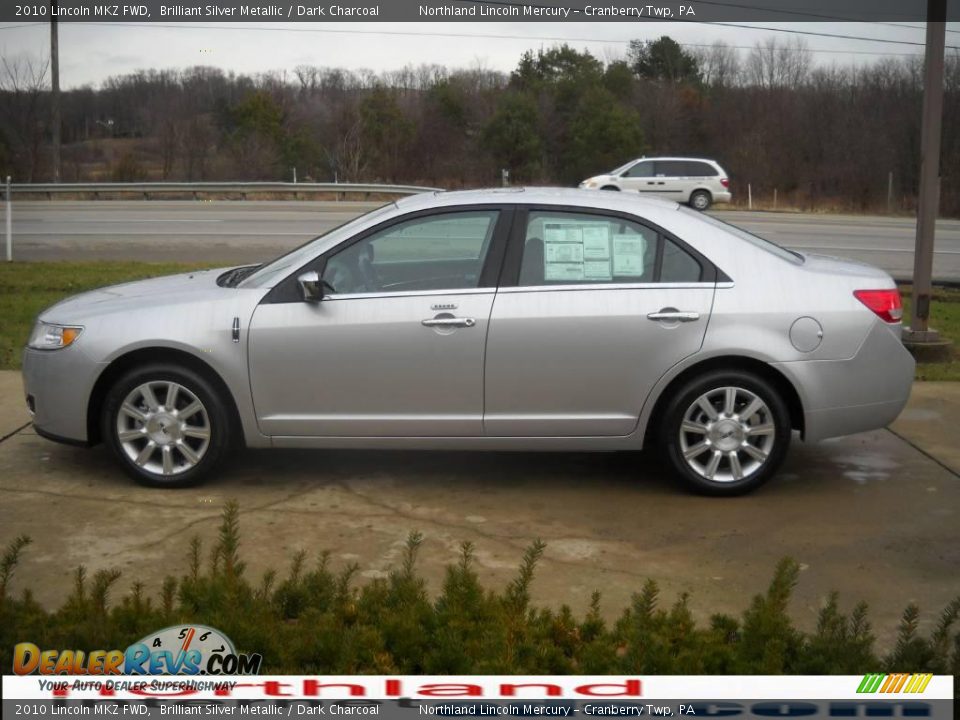 2010 Lincoln MKZ FWD Brilliant Silver Metallic / Dark Charcoal Photo #5