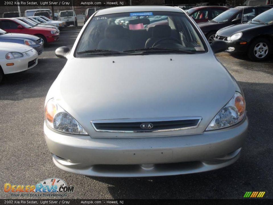 2002 Kia Rio Sedan Light Silver / Gray Photo #1