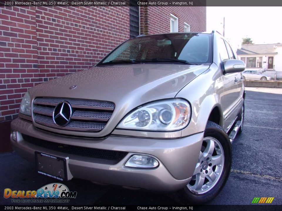 2003 Mercedes-Benz ML 350 4Matic Desert Silver Metallic / Charcoal Photo #1