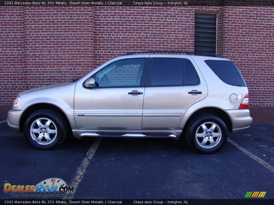 2003 Mercedes-Benz ML 350 4Matic Desert Silver Metallic / Charcoal Photo #2