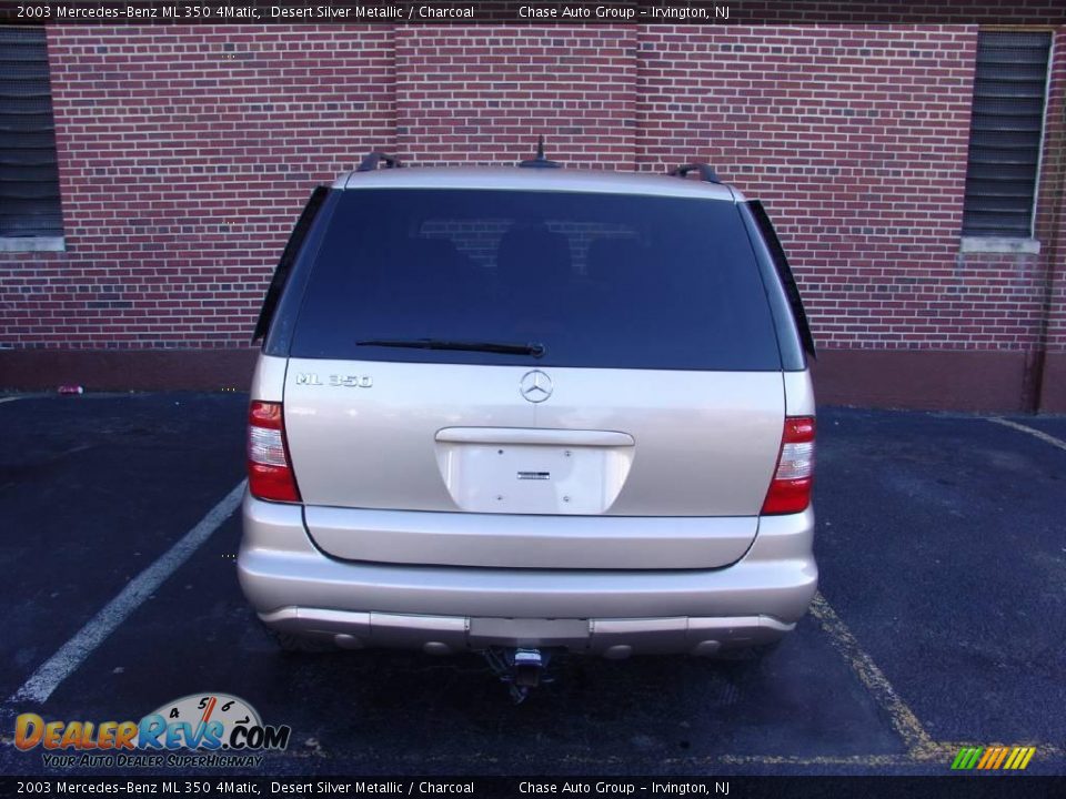 2003 Mercedes-Benz ML 350 4Matic Desert Silver Metallic / Charcoal Photo #7