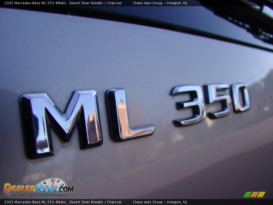 2003 Mercedes-Benz ML 350 4Matic Desert Silver Metallic / Charcoal Photo #10
