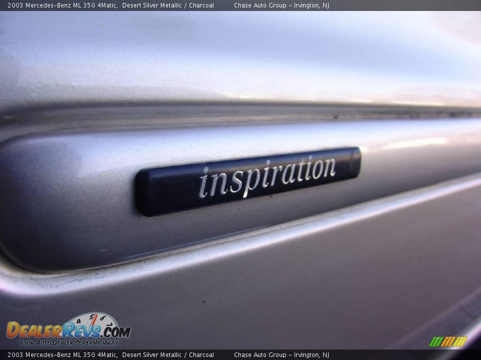 2003 Mercedes-Benz ML 350 4Matic Desert Silver Metallic / Charcoal Photo #14